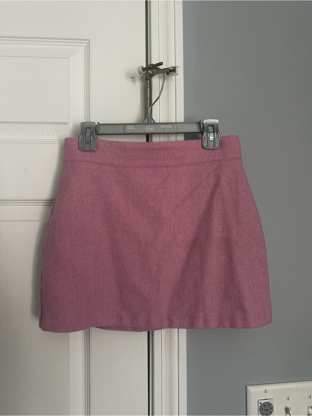 Children’s Pink Herringbone Mini Skirt